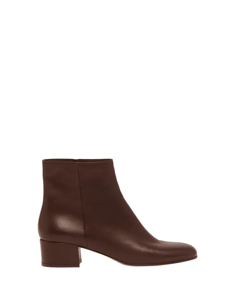Gianvito Rossi Leather Zip Ankle Booties - Women's Shoes