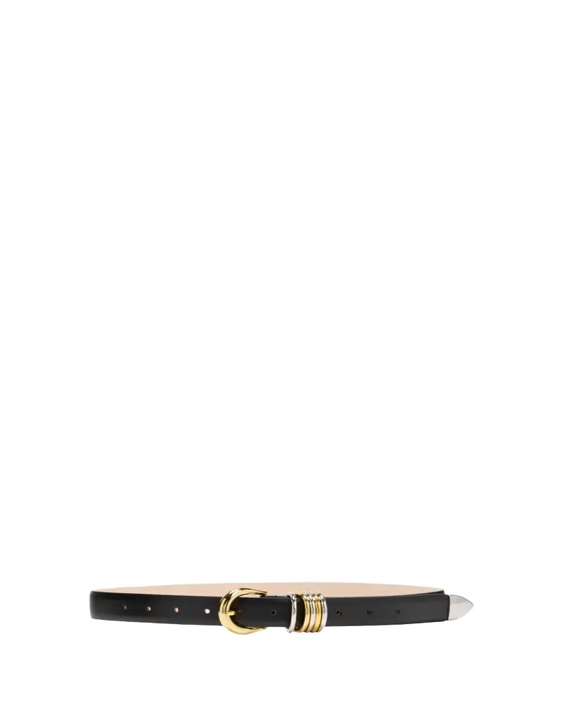 Dehanche Hollyhock Mix Metal Leather Belt