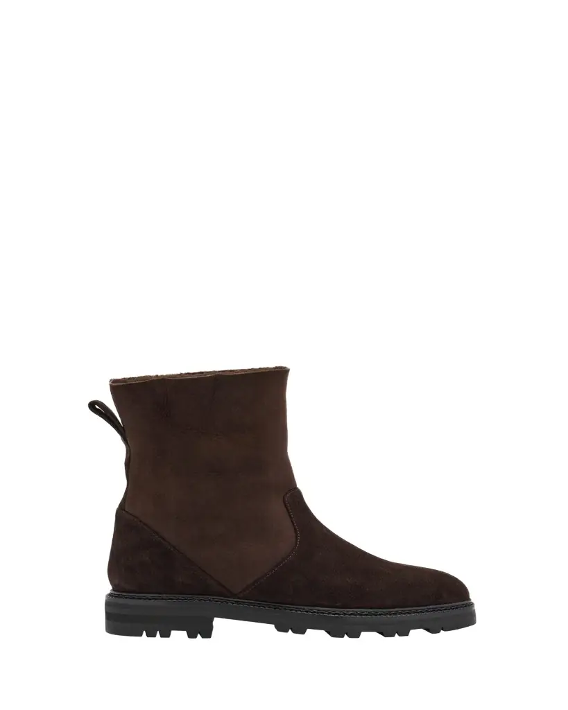 Manolo Blahnik Tomosa Suede Cozy Ankle Booties