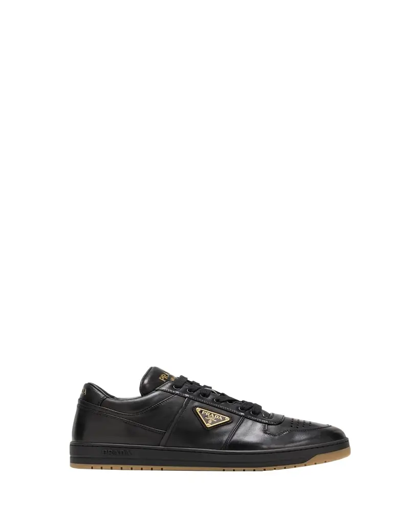 Prada Men's Downtown Napa Leather Low-Top Sneakers