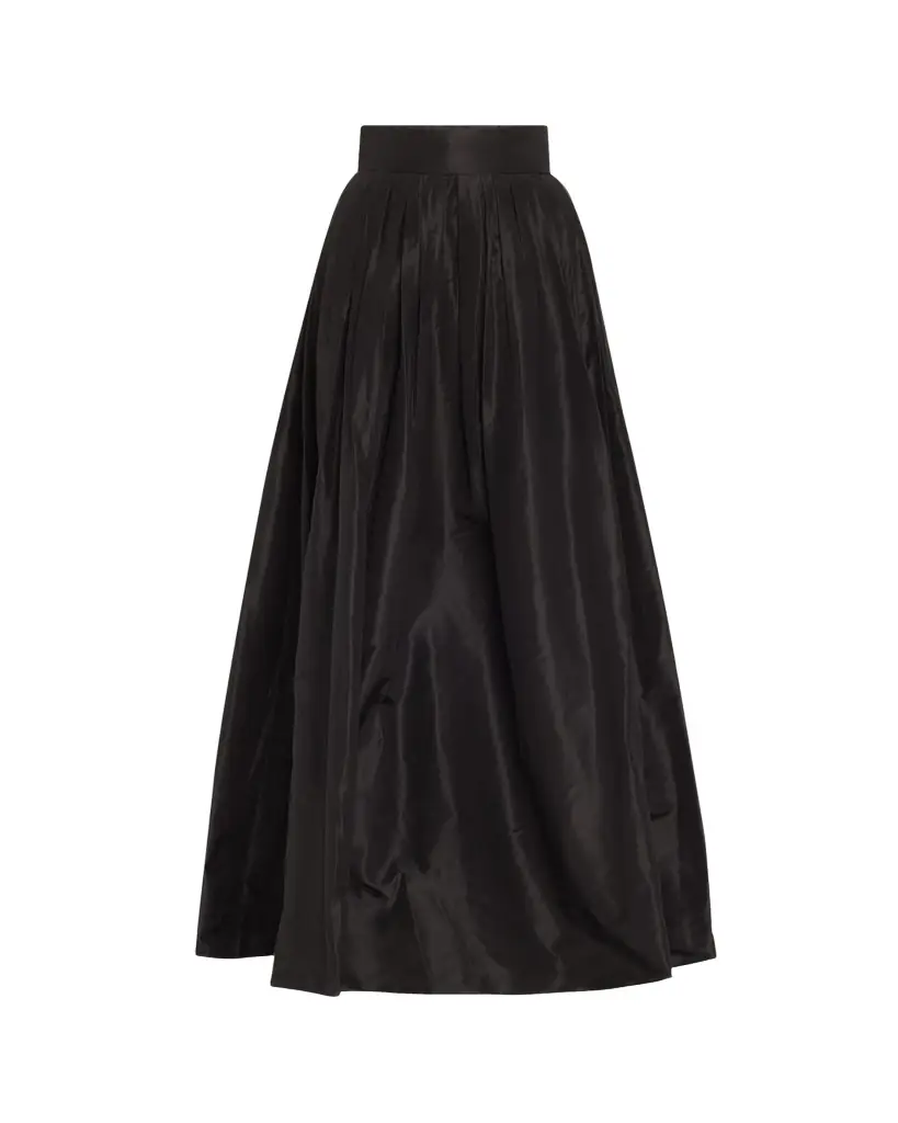 Carolina Herrera Pleated Silk Ball Skirt