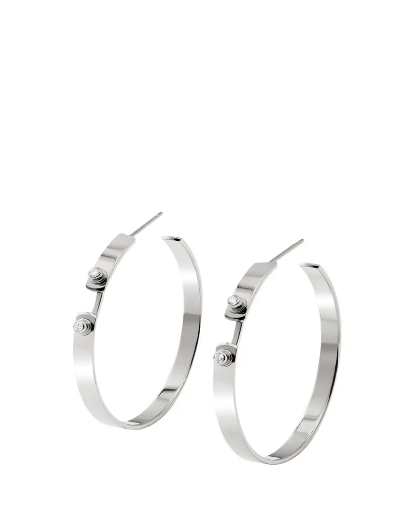 Nouvel Heritage 18K Monday Morning Mood Hoop Earrings