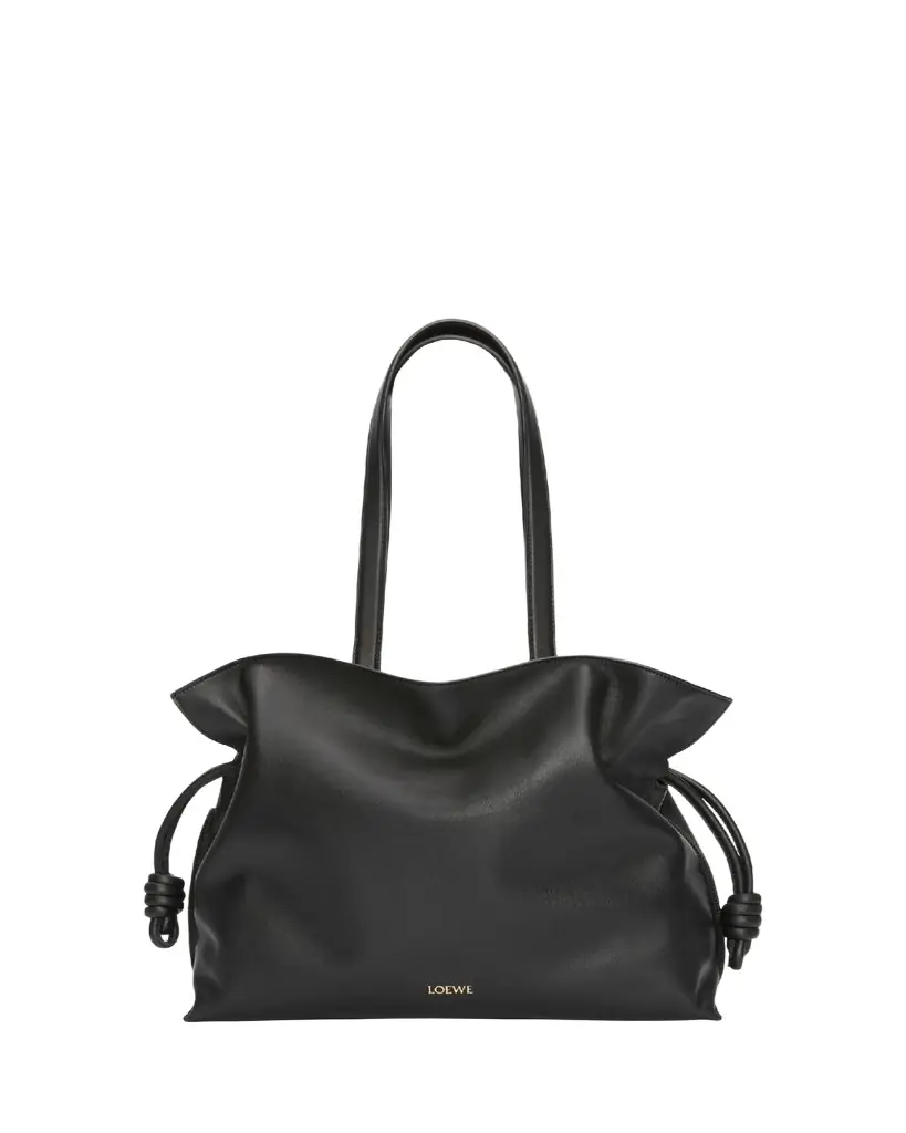 Loewe Flamenco Large Clutch Bag in Napa Leather with Golden Foil Anagram