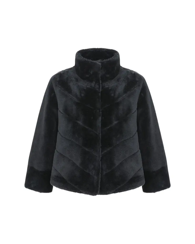 Gorski Reversible Merino Shearling Lamb Chevron Jacket