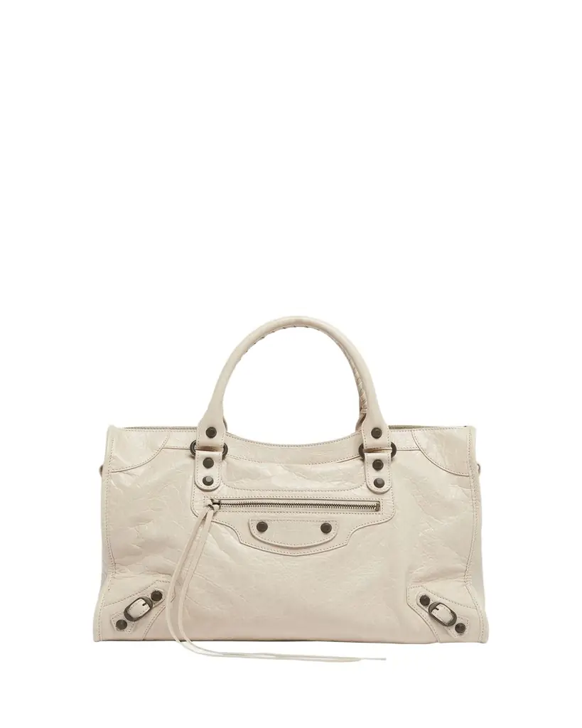 Balenciaga Le City Medium Leather Top-Handle Bag