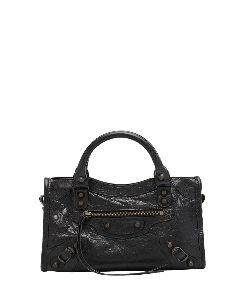 Balenciaga Le City Mini Leather Top-Handle Bag