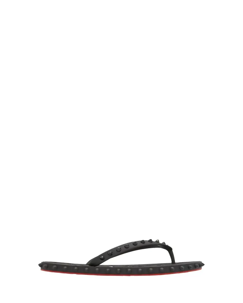 Christian Louboutin Loubi Donna Spike Flip Flops