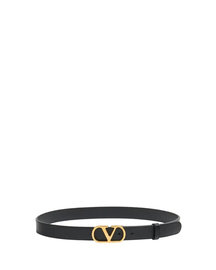 Valentino Garavani VLogo Signature Leather Belt, 30mm