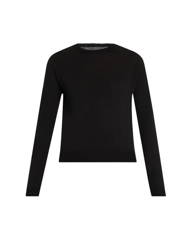 Rick Owens Biker Level Knit Wool Sweater - Women's Clothing