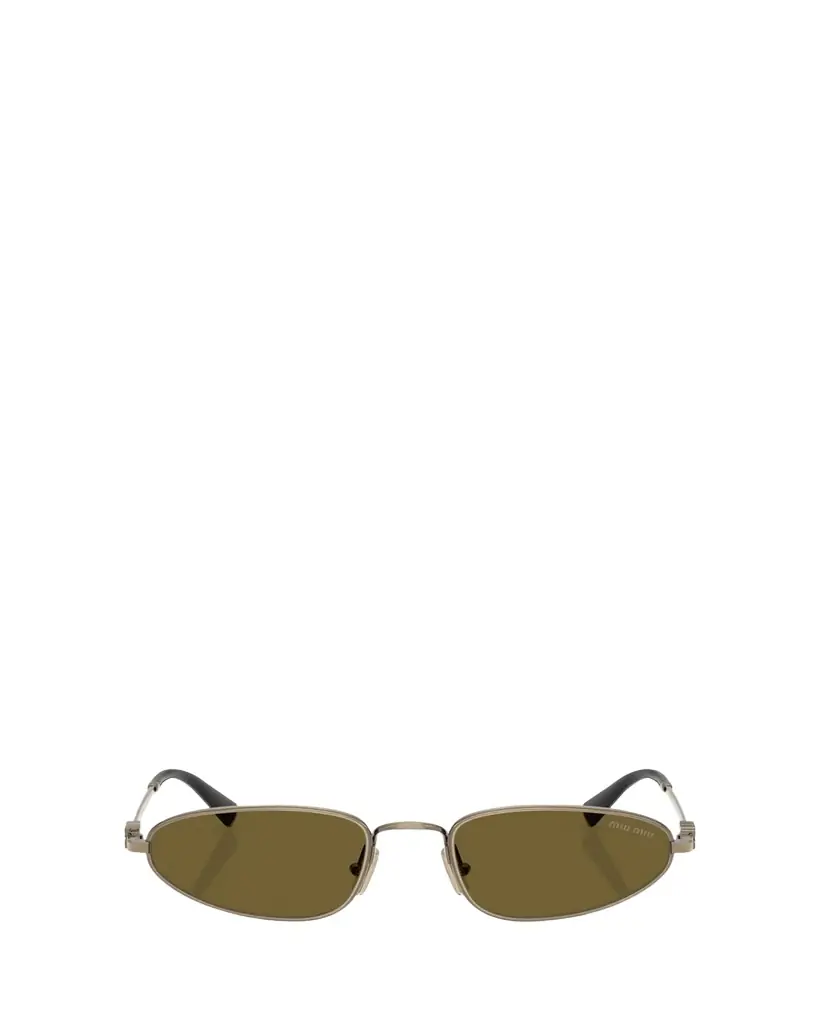 Miu Miu Logo Metal Oval Sunglasses
