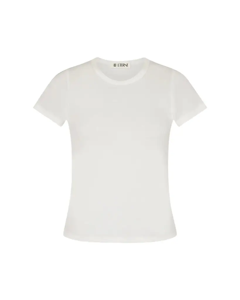 Eterne Fitted Crewneck Short-Sleeve T-Shirt