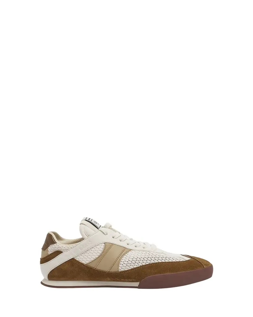 Chloe Kick Mesh and Leather Low-Top Sneakers