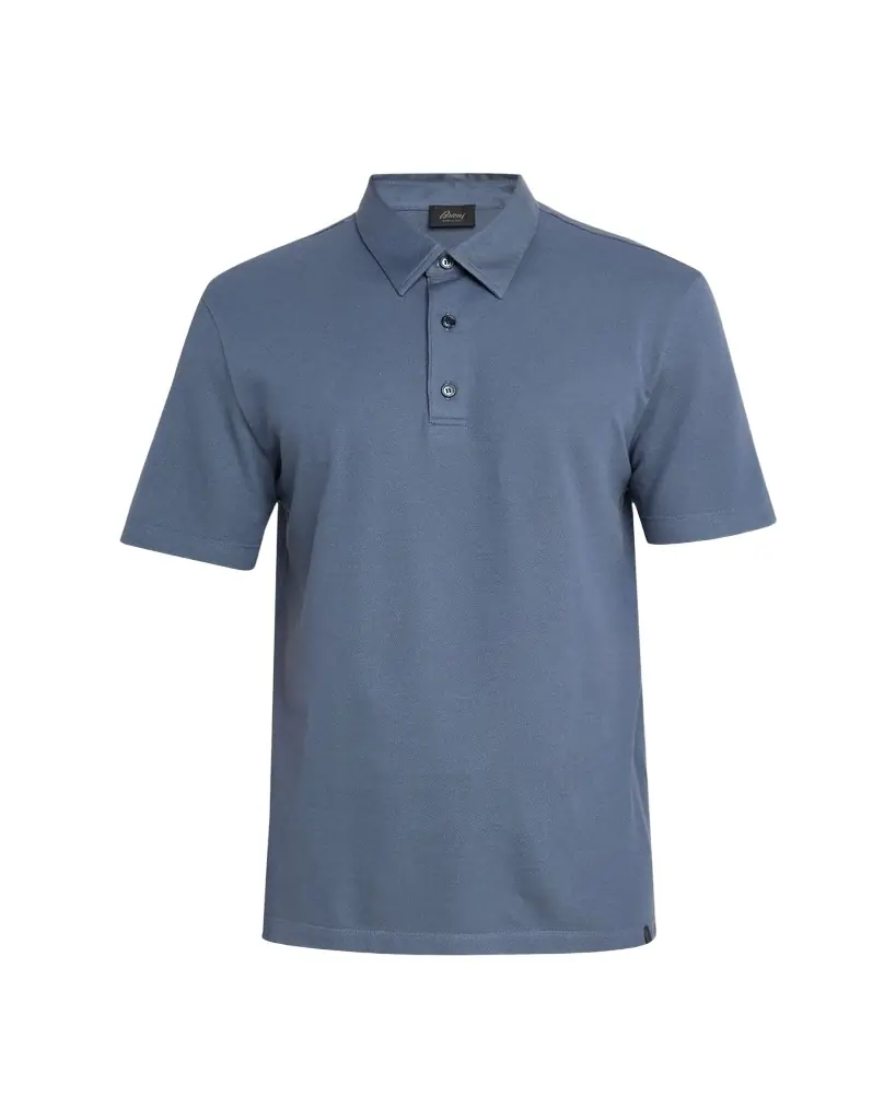 Brioni Men's Jersey Pique Polo Shirt