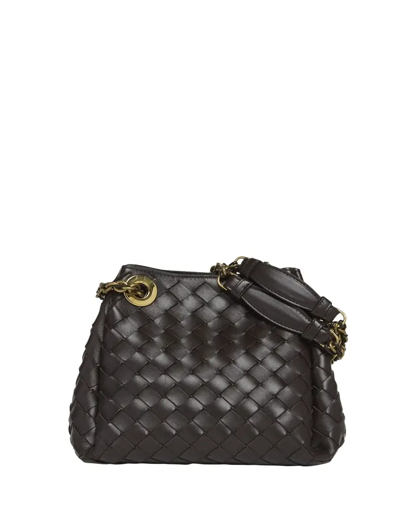 Bottega Veneta Small Parachute Leather Shoulder Bag