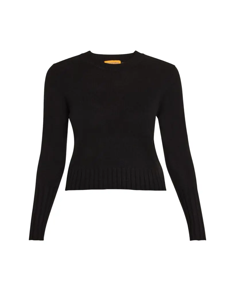Guest in Residence Shrunken Crewneck Sweater in Cashmere