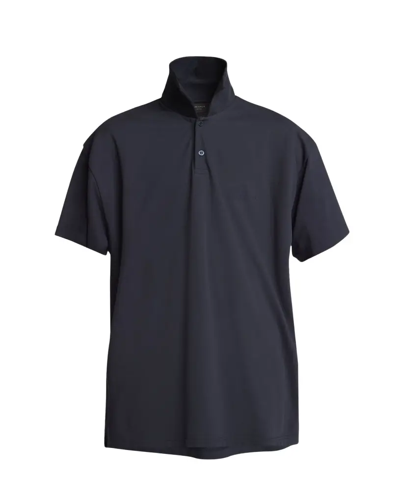 Balenciaga Men's Oversized Double-Layer Polo Shirt