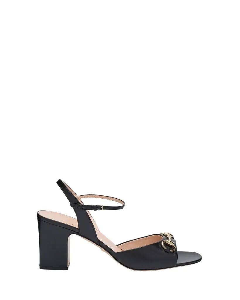 Gucci Lady Horsebit Leather Sandals