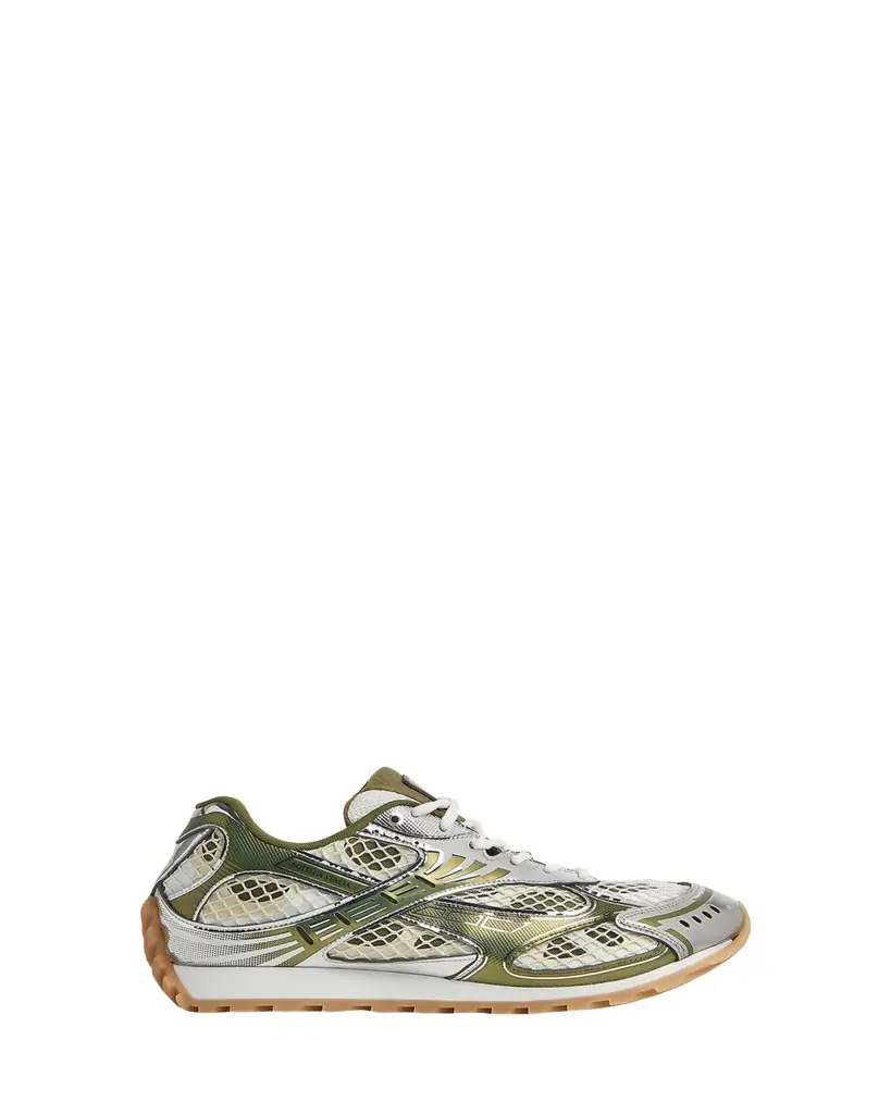Bottega Veneta Orbit Metallic Net Runner Sneakers