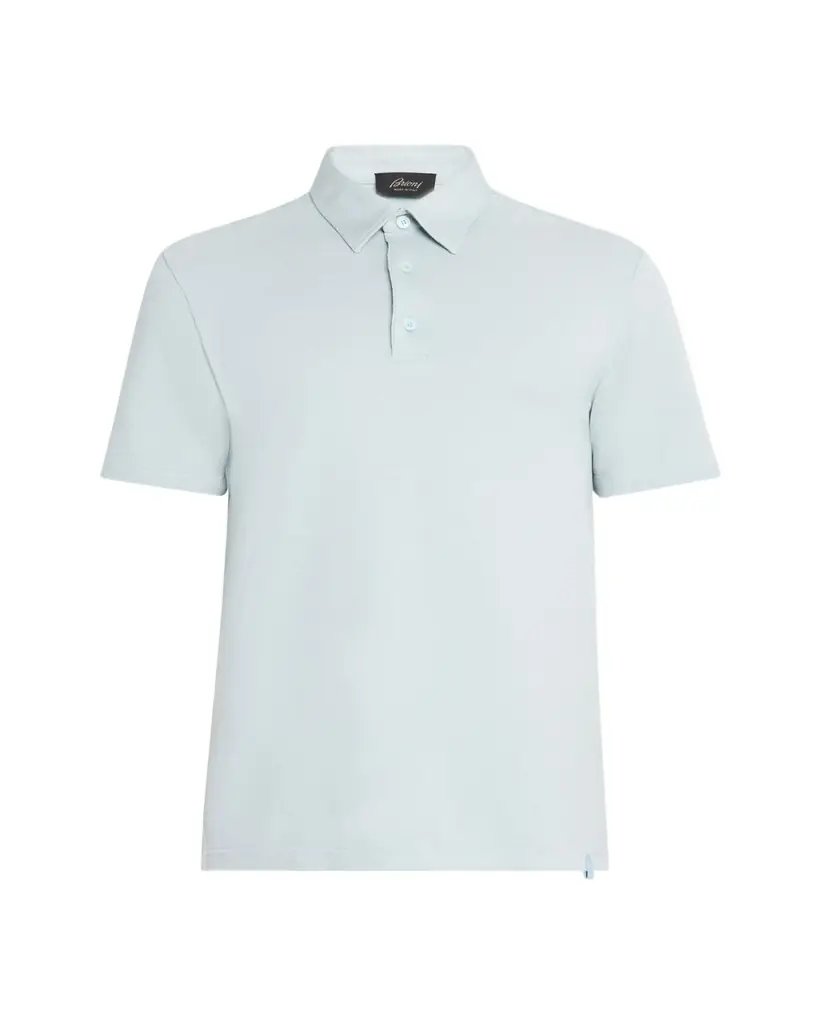 Brioni Men's Jersey Pique Polo Shirt