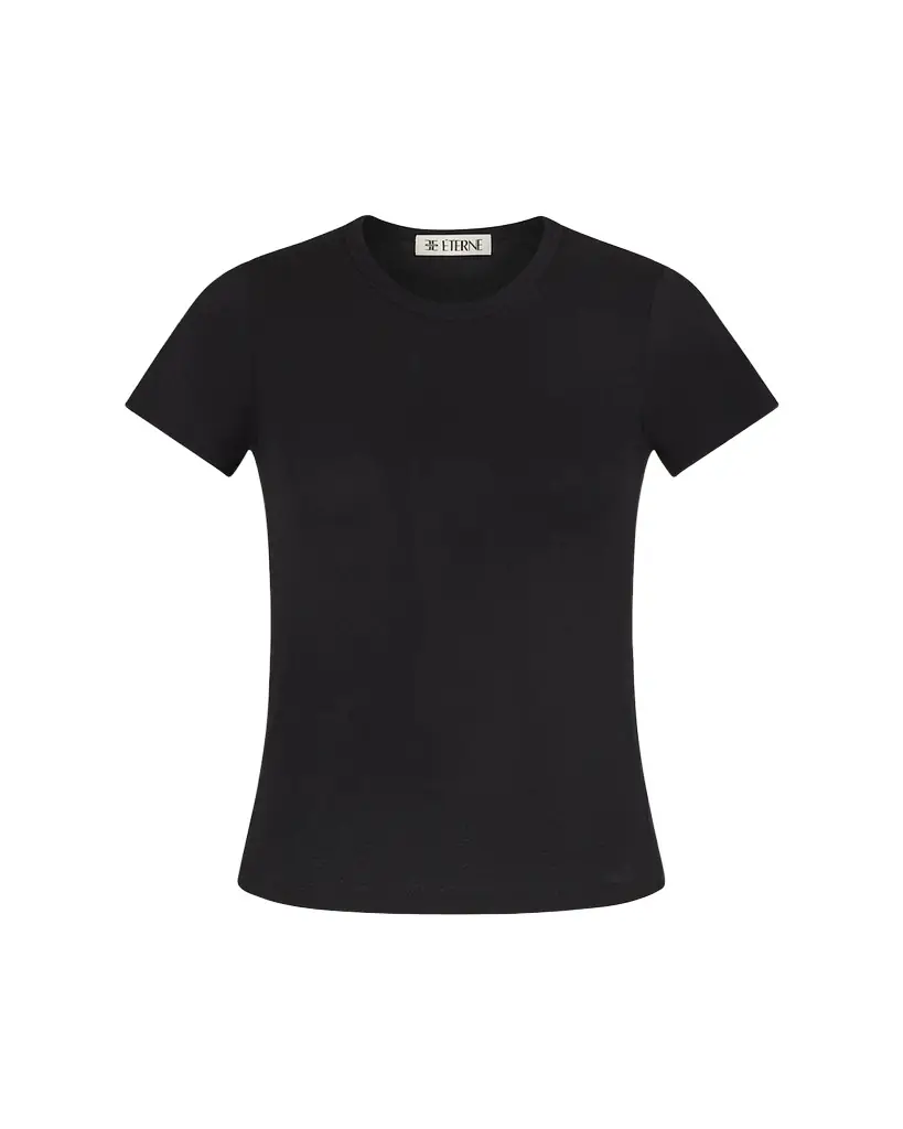 Eterne Fitted Crewneck Short-Sleeve T-Shirt