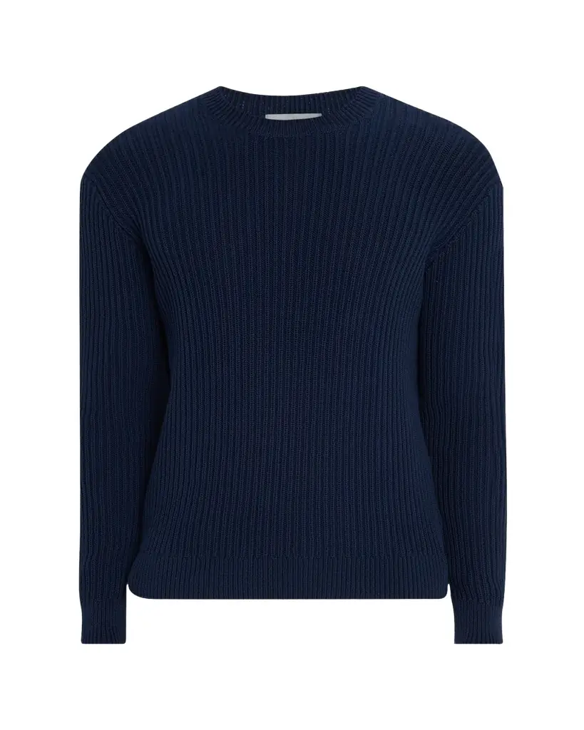 Bergdorf Goodman Men's Wide Rib Cotton Crewneck Sweater