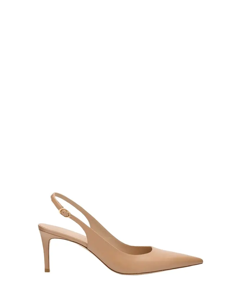 Stuart Weitzman Stuart Leather Slingback Pumps