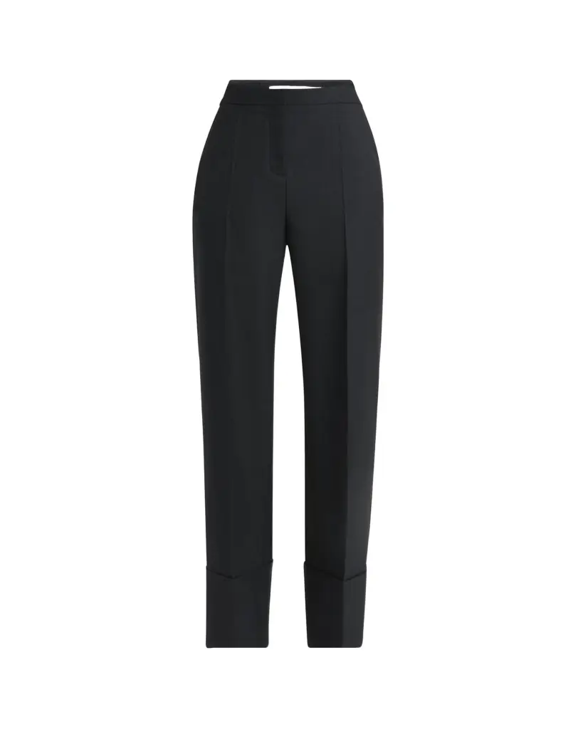 Valentino Garavani Cuffed Wool Trousers