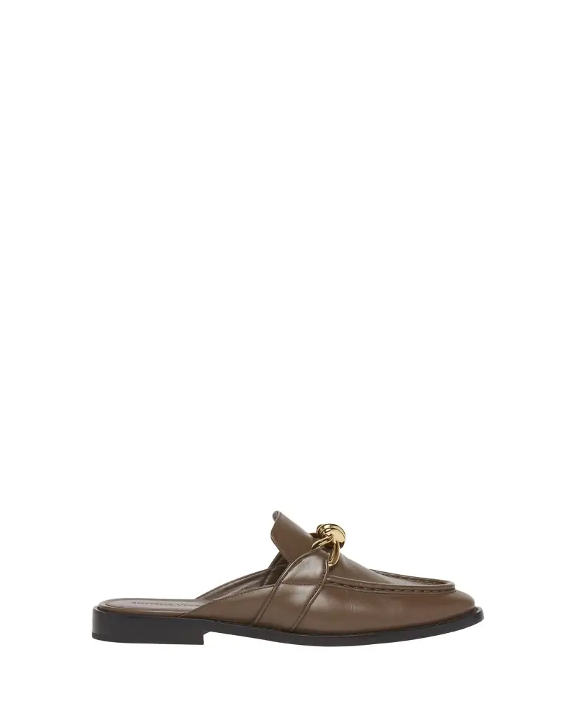 Bottega Veneta Astaire Knot Leather Loafer Mules