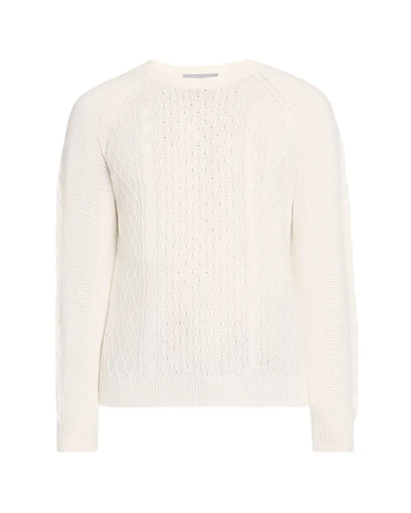 Bergdorf Goodman Men's Aran Linen-Cashmere Sweater