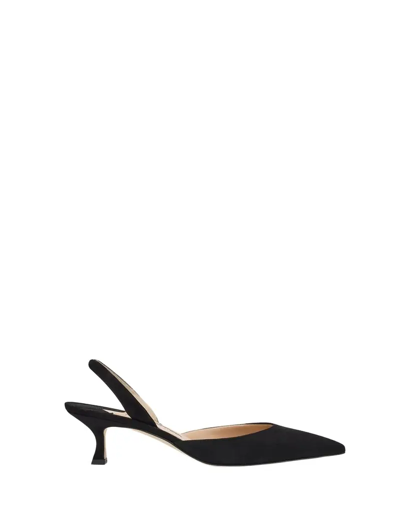 Manolo Blahnik Carolyne Kitten-Heel Halter Pumps