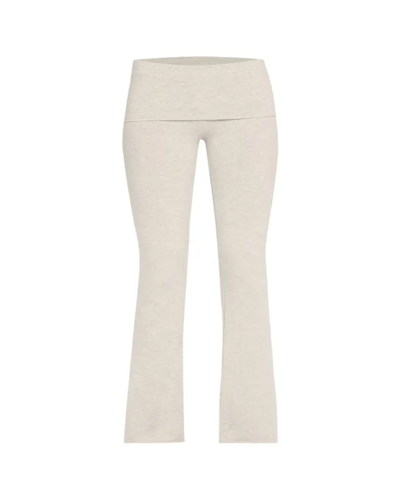 SKIMS Cotton Jersey Foldover Flare-Leg Pants