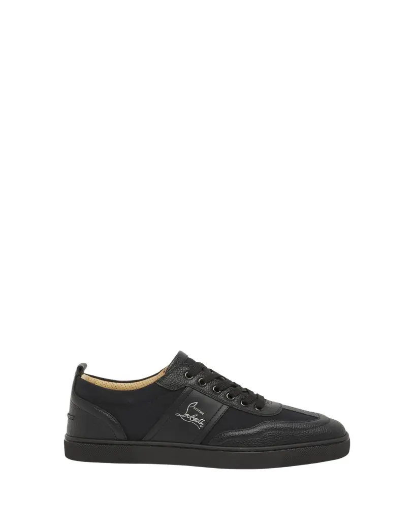 Christian Louboutin Men's Retero Canvas and Leather Low-Top Sneakers