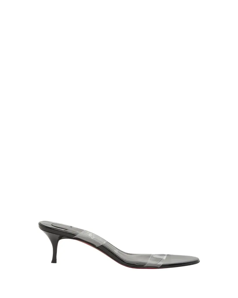 Christian Louboutin 55mm Just Nothing Clear Slide Sandals