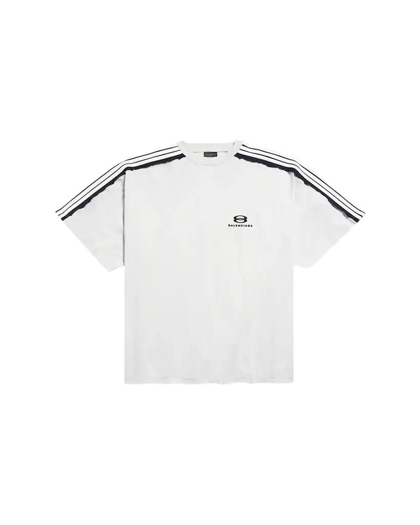 Balenciaga Men's Shoulder-Stripe Jersey T-Shirt