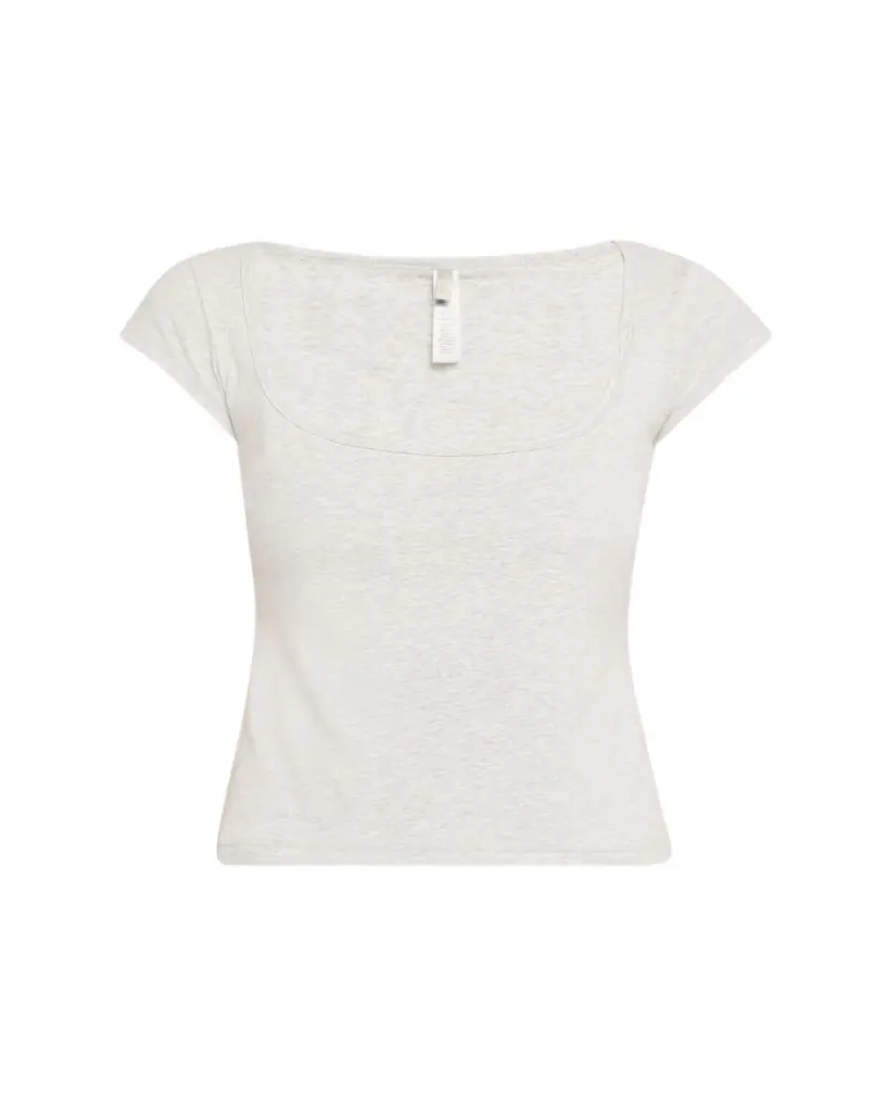 SKIMS Scoop-Neck Cotton Jersey Tee