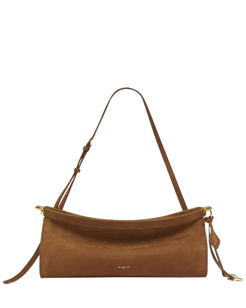 ALAIA Le Click Medium Shoulder Bag in Suede