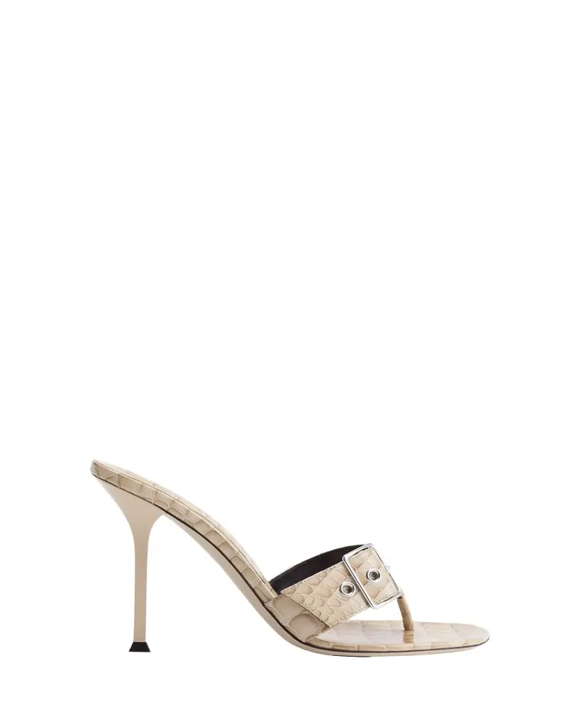 Christen Helix Croco Buckle Thong Sandals - Women's Shoes