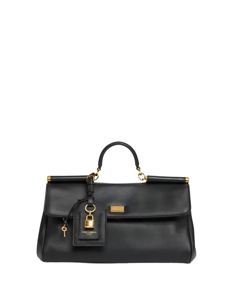 Dolce & Gabbana My Sicily Leather Top-Handle Bag