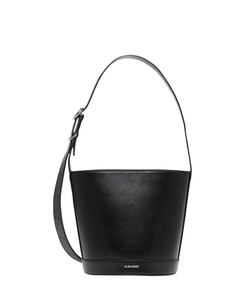Jil Sander Cannolo Calfskin Bucket Bag