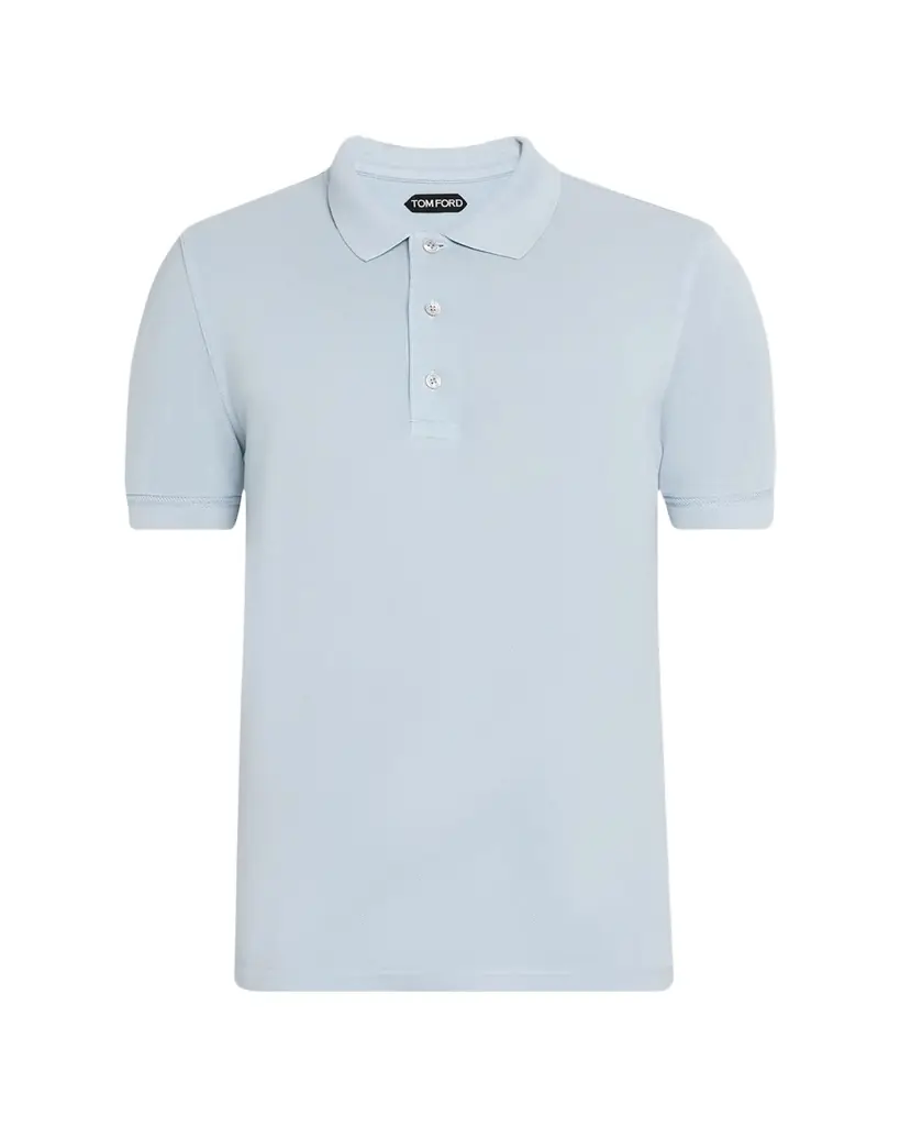 TOM FORD Men's Lyocell Pique Polo Shirt