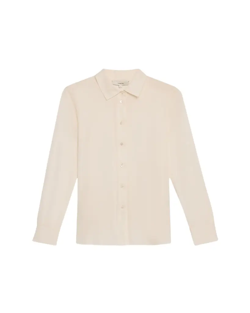 Vince Classic Button-Front Blouse