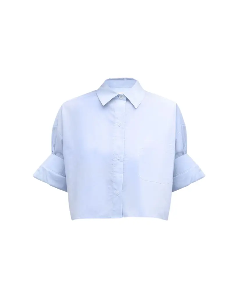 TWP Next Ex Cropped Shirt in Superfine Cotton