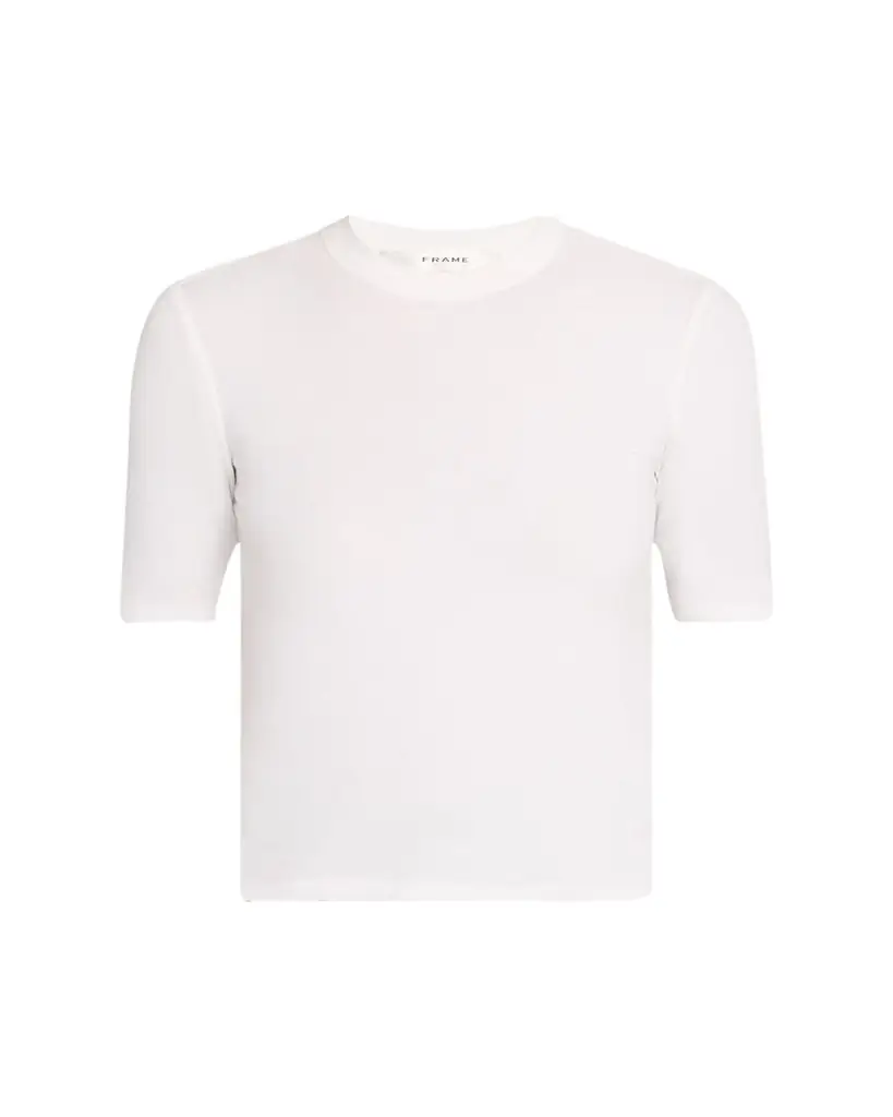 FRAME Ribbed Crewneck Tee