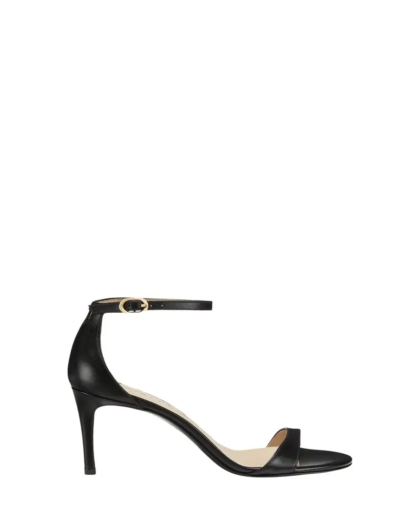 Stuart Weitzman Nudist Leather Ankle-Strap Sandals