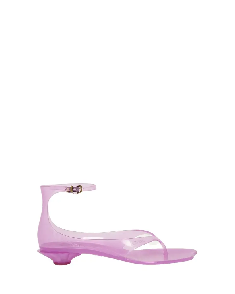Chloe Jelly Thong Ankle-Strap Sandals - Women's Shoes
