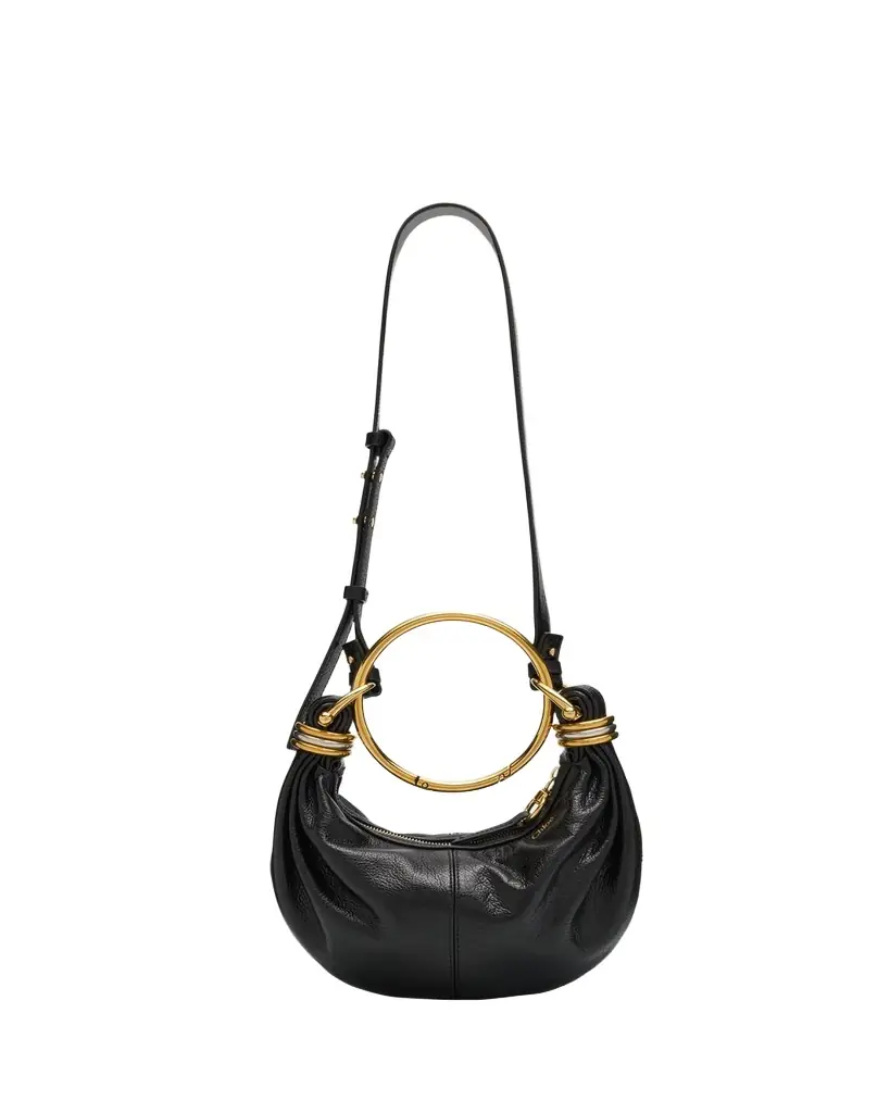 Chloe Mini Bracelet Grained Leather Shoulder Bag