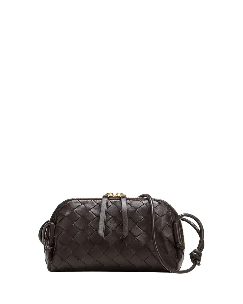 Bottega Veneta Zip Leather Pouch Shoulder Bag