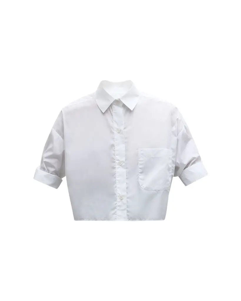TWP Next Ex Cropped Shirt in Superfine Cotton