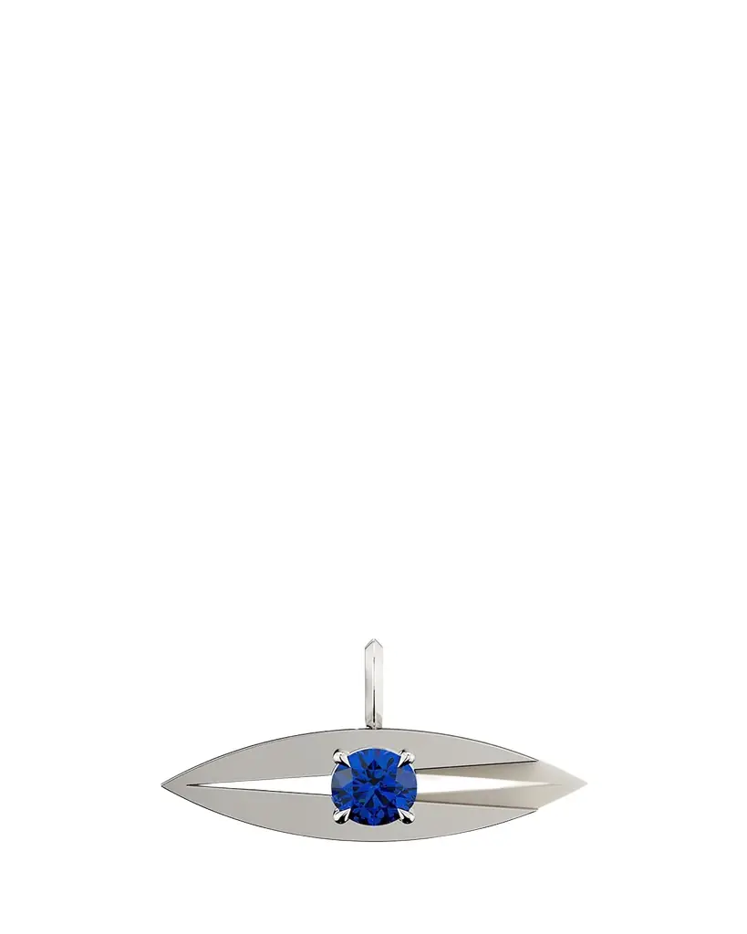 KAMAL Lotus Evil Eye Sapphire Charm