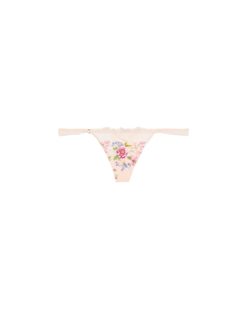 Lise Charmel Libertine en Fleurs Embroidered Tulle G-String - Women's Lingerie